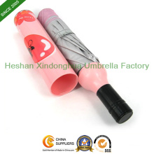 Three Fold Customized Printed Bottle Umbrella for Promotional Gifts (BOT-3821Z)